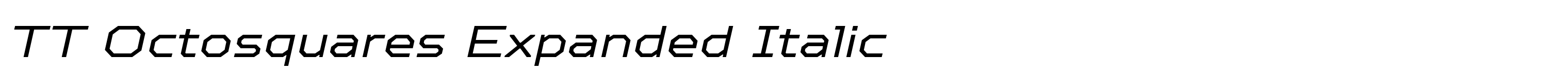 TT Octosquares Expanded Italic
